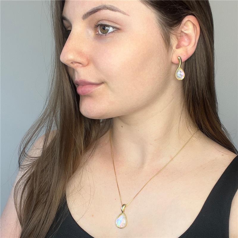 CONJUNTO FOLHEADO A OURO