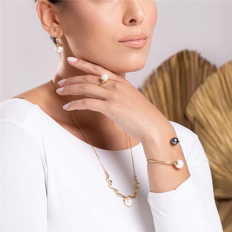 CONJUNTO FOLHEADO A OURO