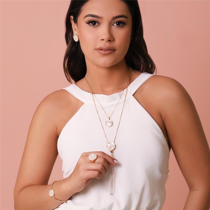 CONJUNTO FOLHEADO A OURO