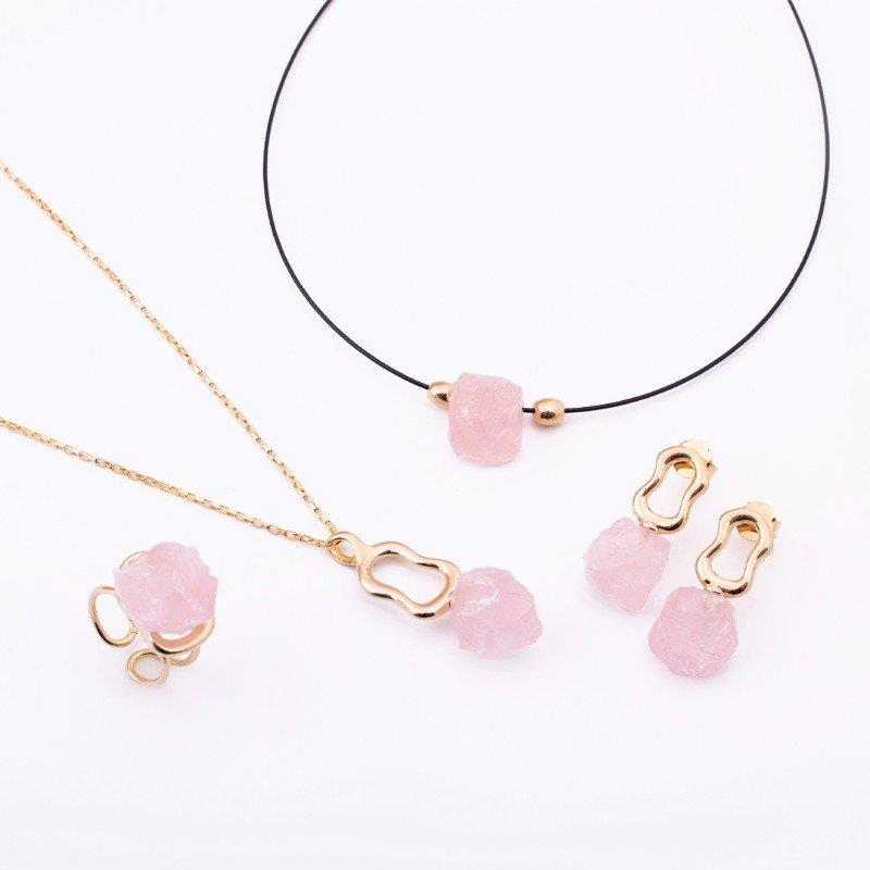 CONJUNTO FOLHEADO A OURO