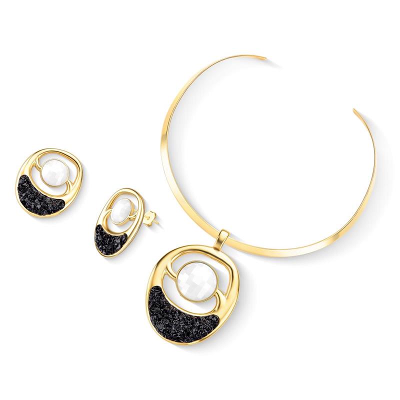 CONJUNTO FOLHEADO A OURO