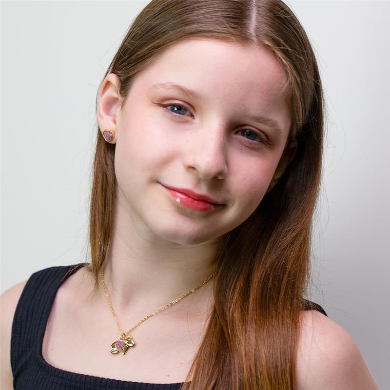 CONJUNTO FOLHEADO A OURO