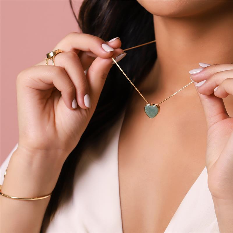 CONJUNTO FOLHEADO A OURO