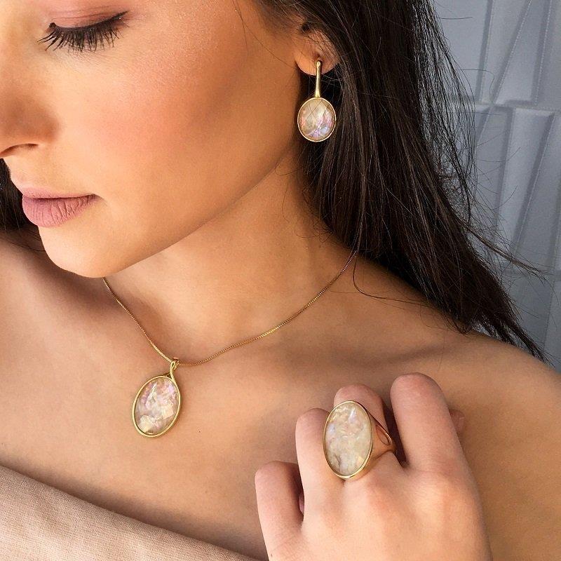 CONJUNTO FOLHEADO A RÓDIO