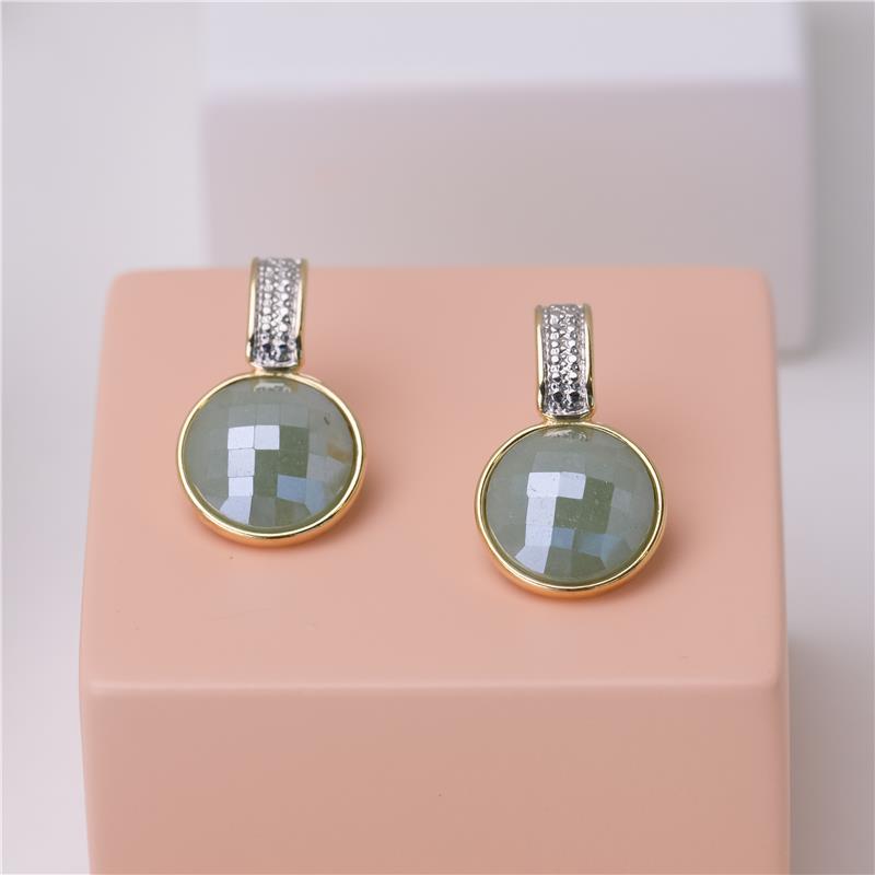 CONJUNTO FOLHEADO A OURO E RÓDIO BRANCO