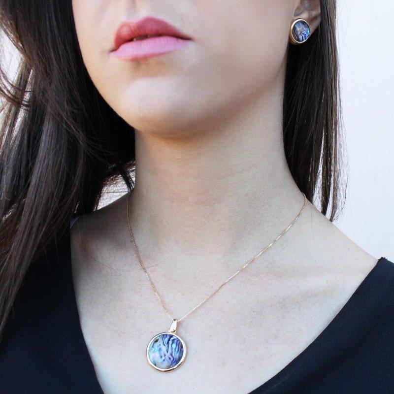 CONJUNTO FOLHEADO A RÓDIO NEGRO