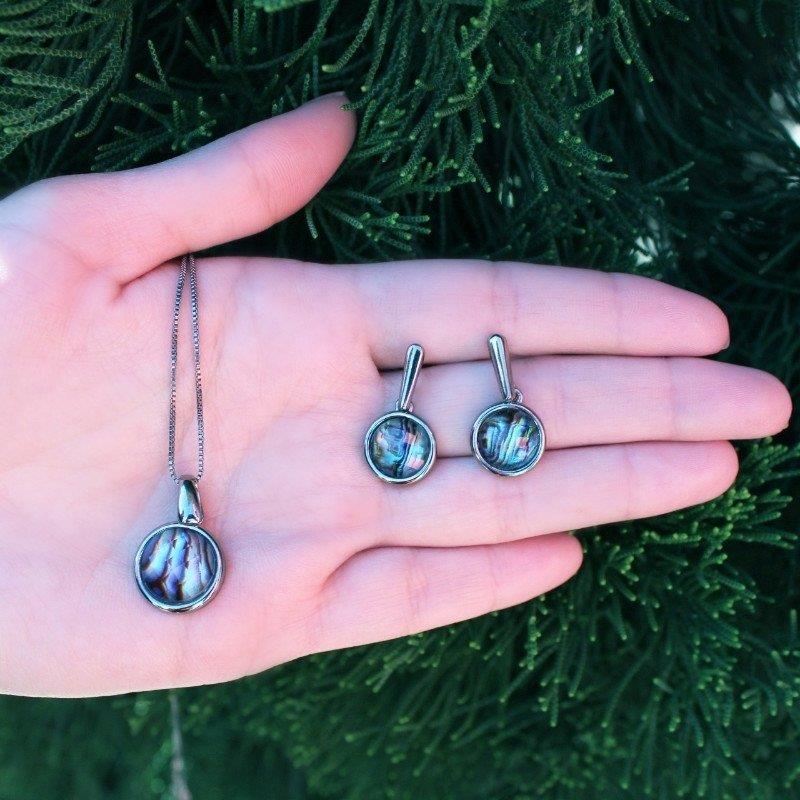 CONJUNTO FOLHEADO A RÓDIO NEGRO