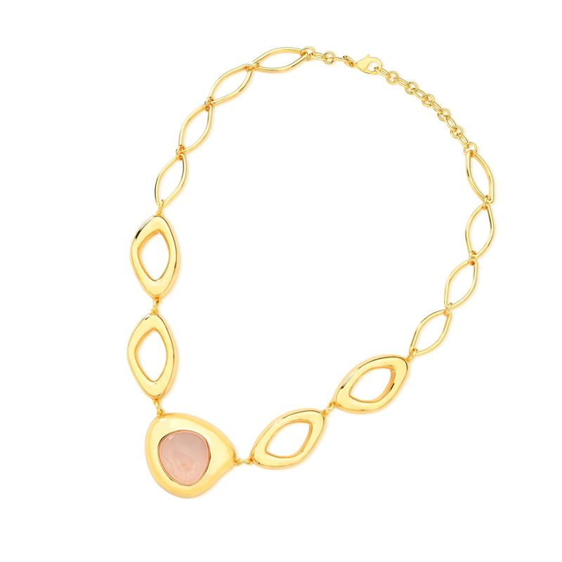 COLAR FOLHEADO A OURO