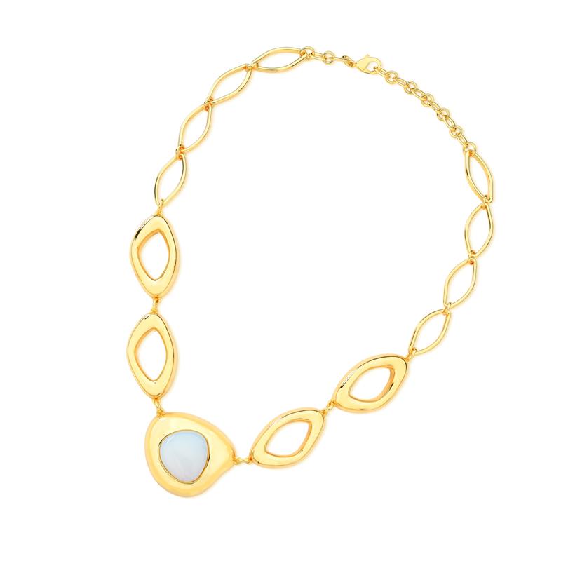 COLAR FOLHEADO A OURO