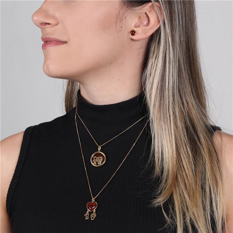 PINGENTE FOLHEADO A OURO