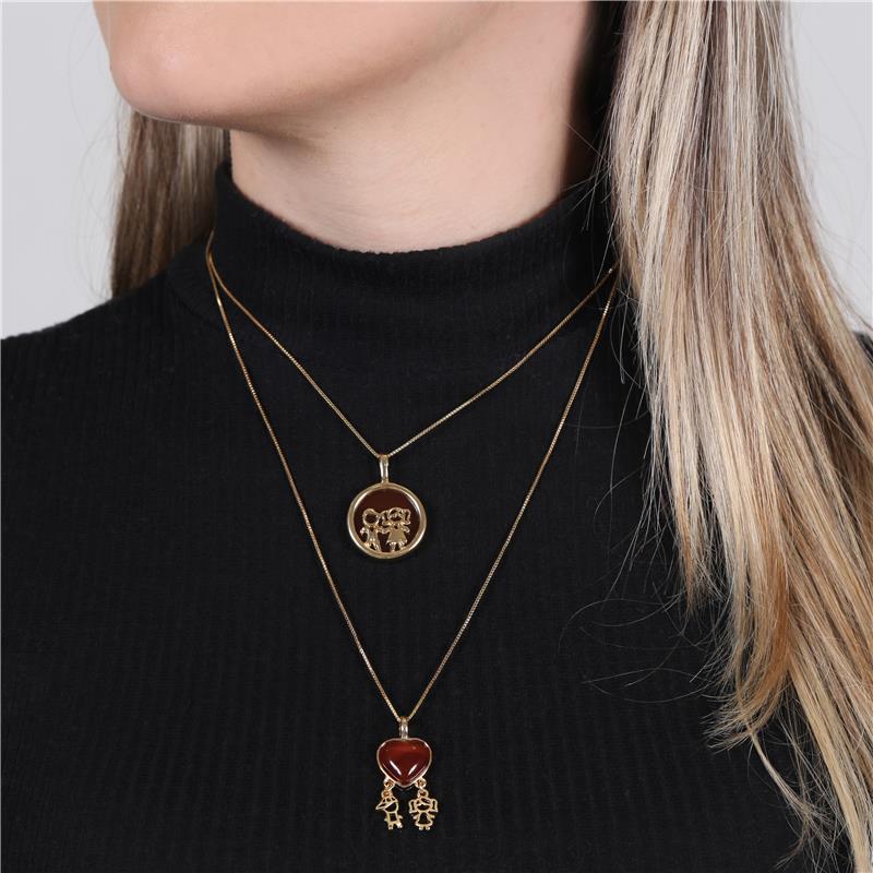 PINGENTE FOLHEADO A OURO