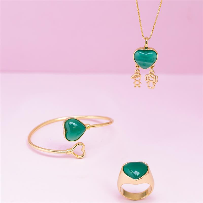 PINGENTE FOLHEADO A OURO