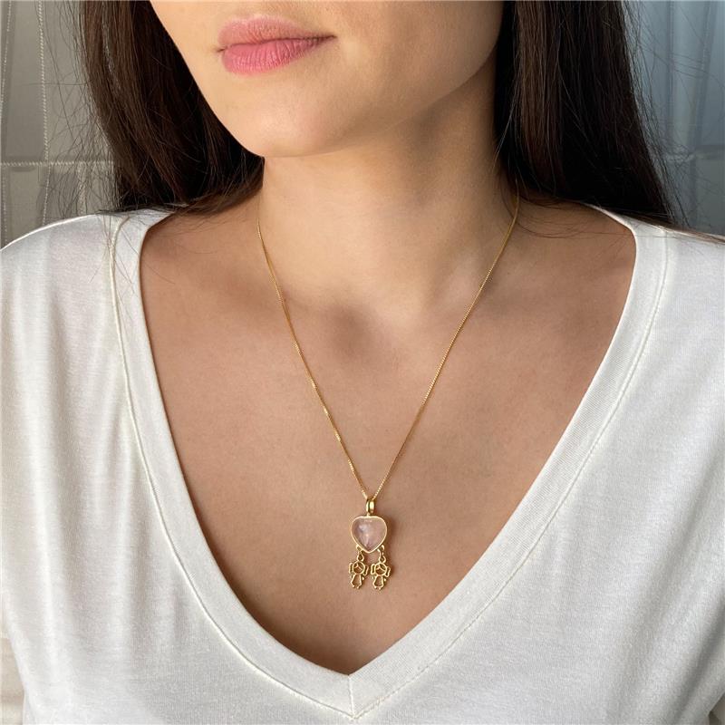 PINGENTE FOLHEADO A OURO