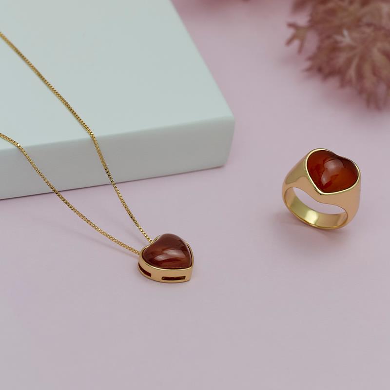 PINGENTE FOLHEADO A OURO