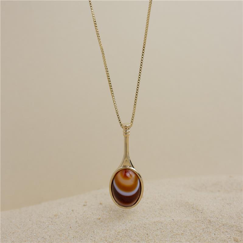 PINGENTE FOLHEADO A OURO