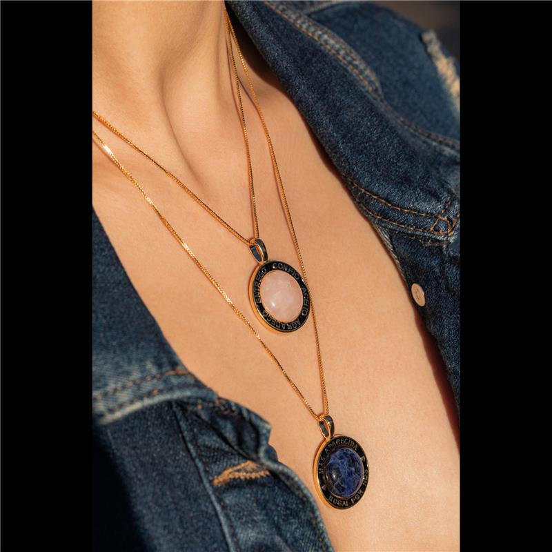 PINGENTE FOLHEADO A OURO SEM CORRENTE