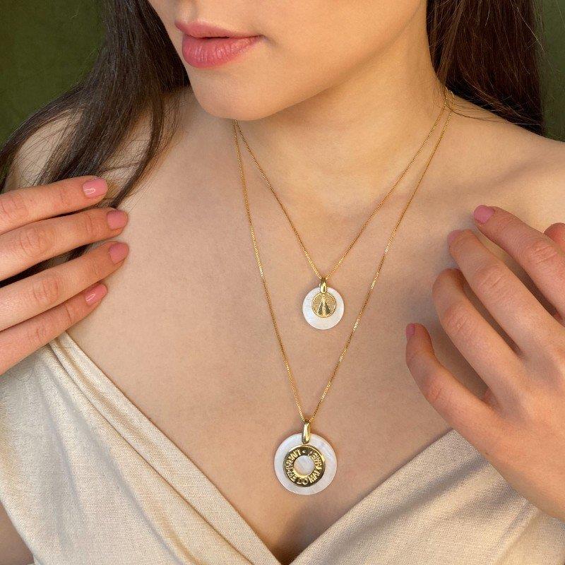 PINGENTE FOLHEADO A OURO