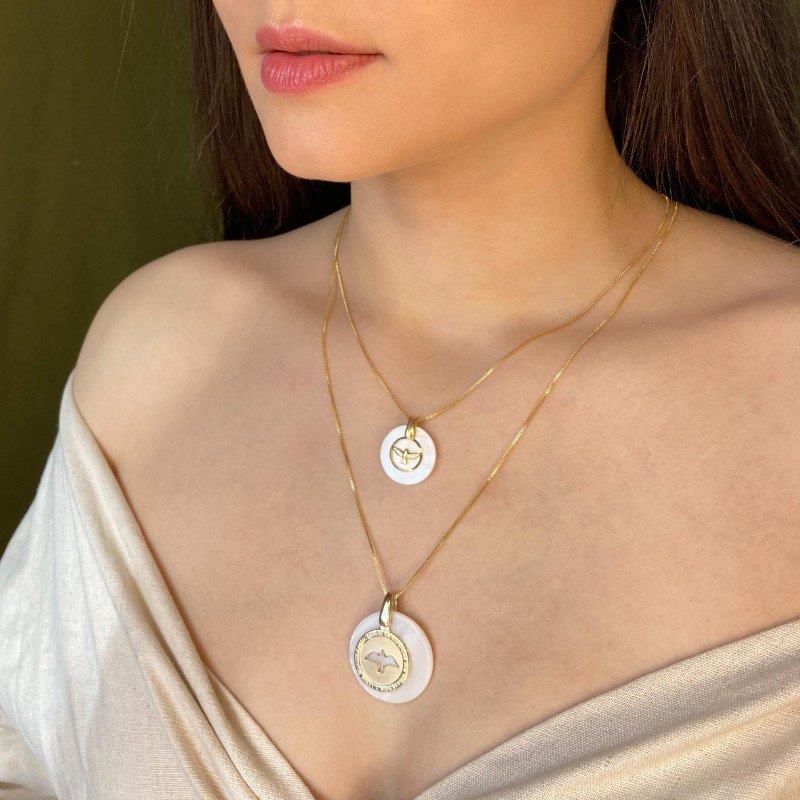 PINGENTE FOLHEADO A OURO