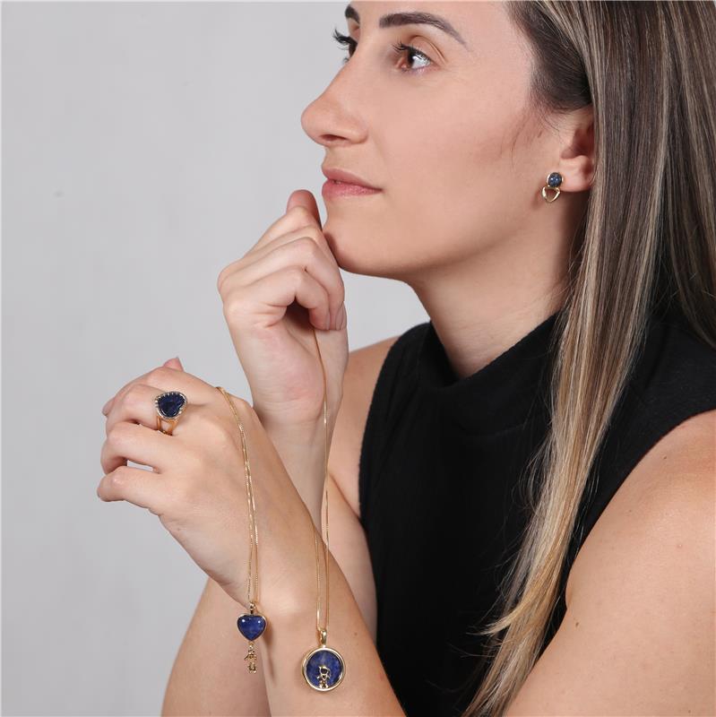 PINGENTE FOLHEADO A OURO