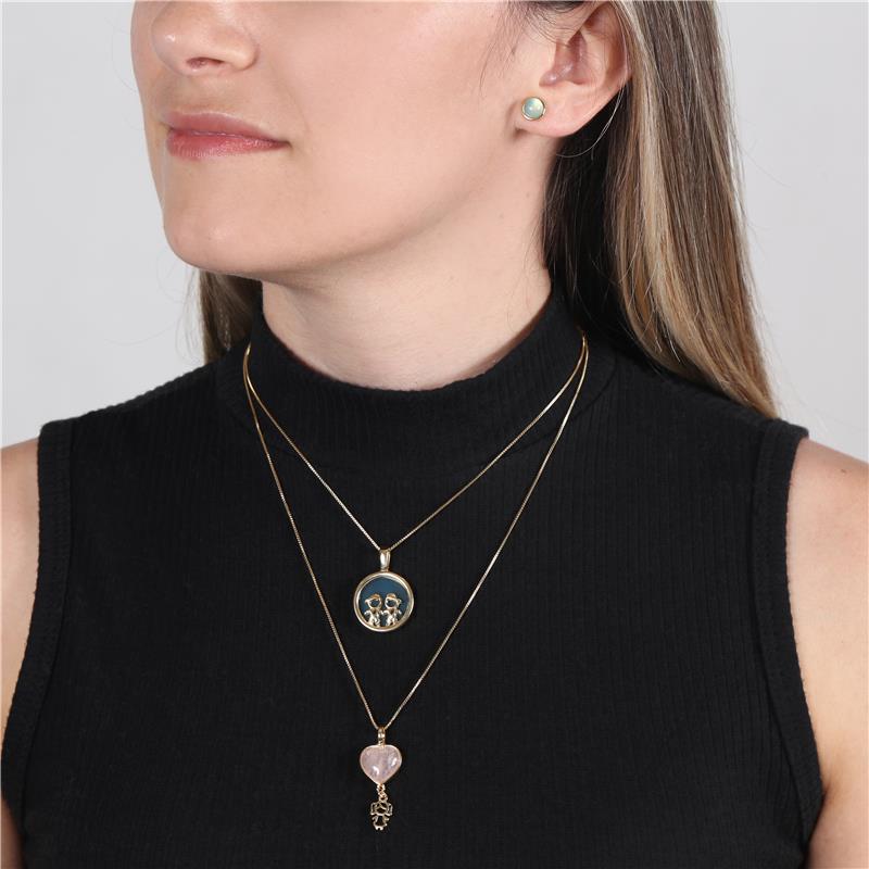 PINGENTE FOLHEADO A OURO