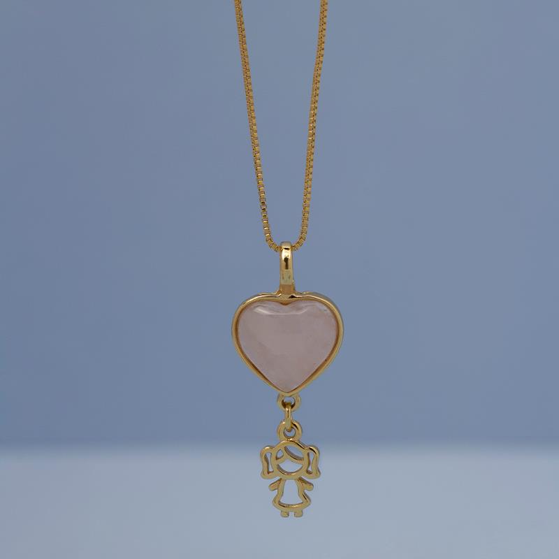 PINGENTE FOLHEADO A OURO