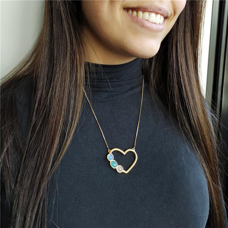 PINGENTE FOLHEADO A RÓDIO NEGRO