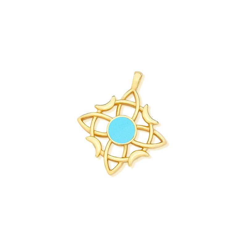 PINGENTE FOLHEADO A OURO