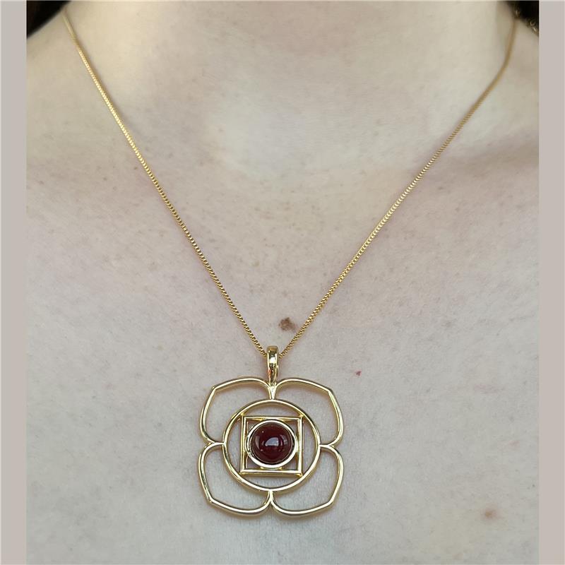 PINGENTE FOLHEADO A OURO