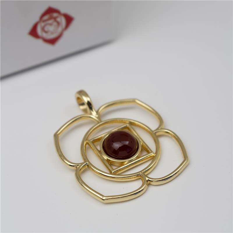 PINGENTE FOLHEADO A OURO