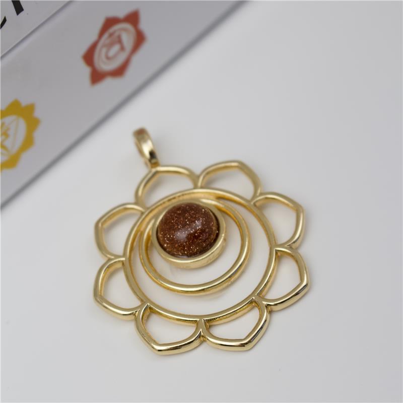 PINGENTE FOLHEADO A OURO