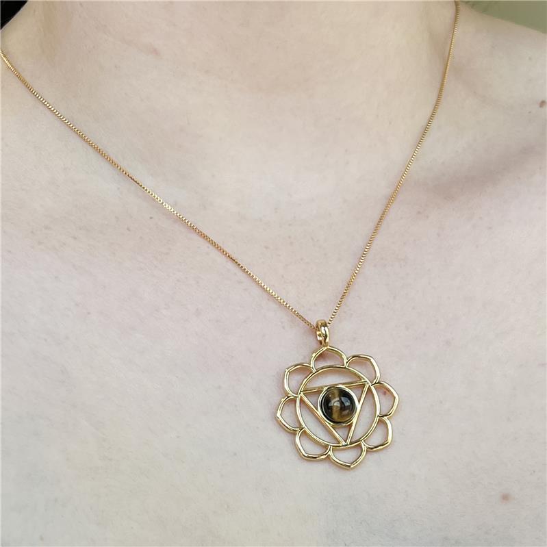 PINGENTE FOLHEADO A OURO