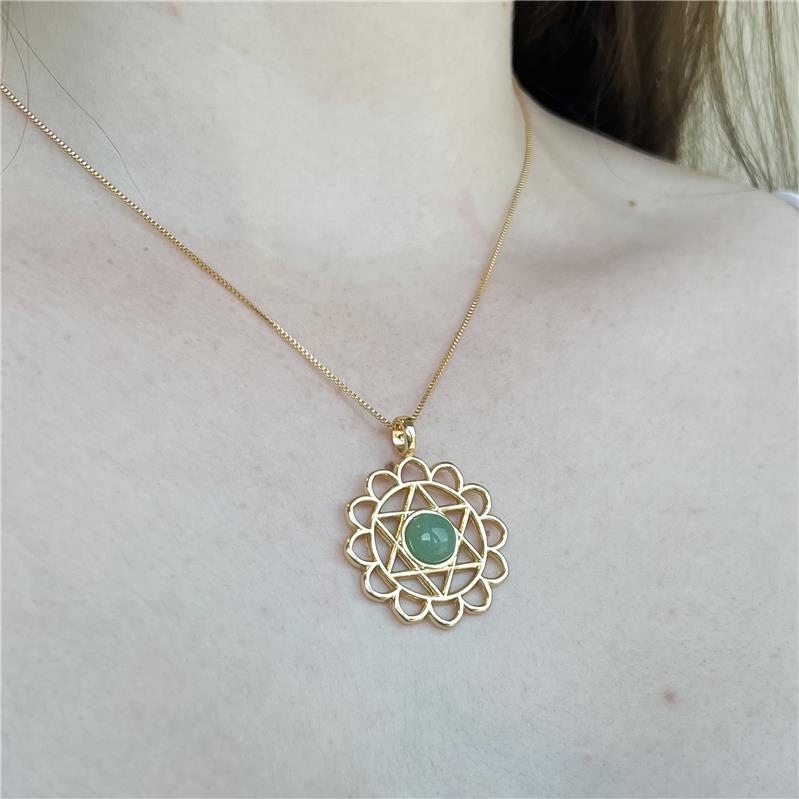 PINGENTE FOLHEADO A OURO