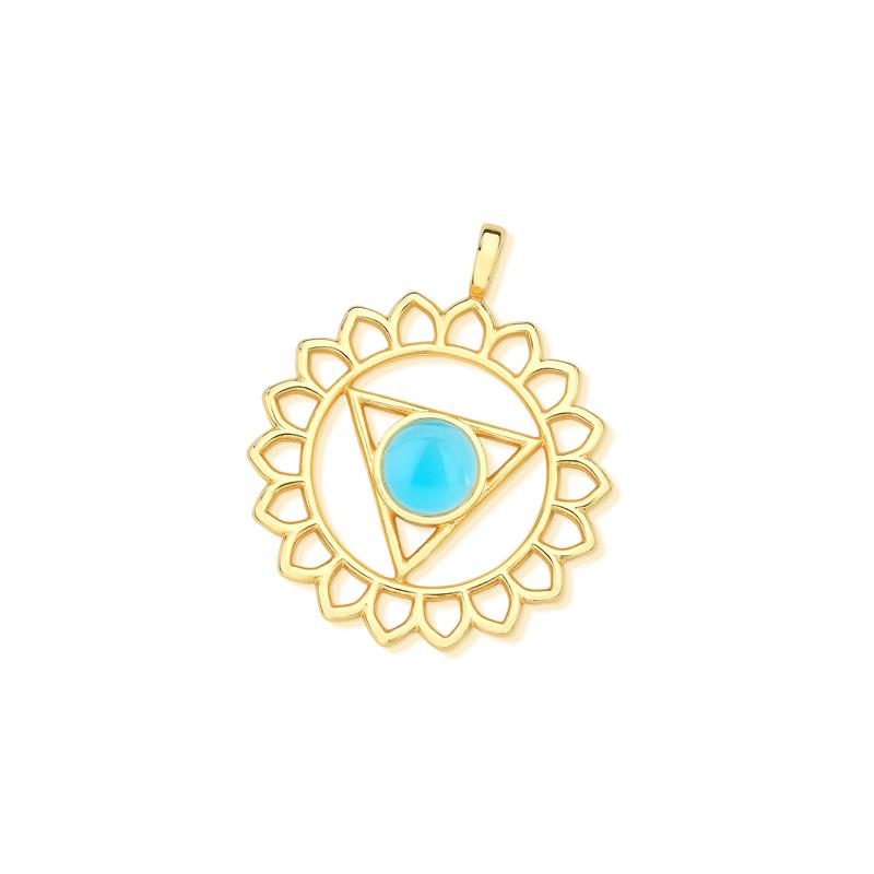 PINGENTE FOLHEADO A OURO