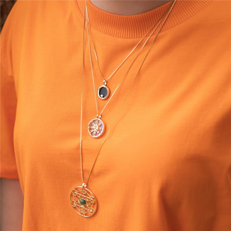 PINGENTE FOLHEADO A OURO