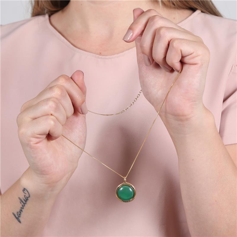 PINGENTE FOLHEADO A OURO