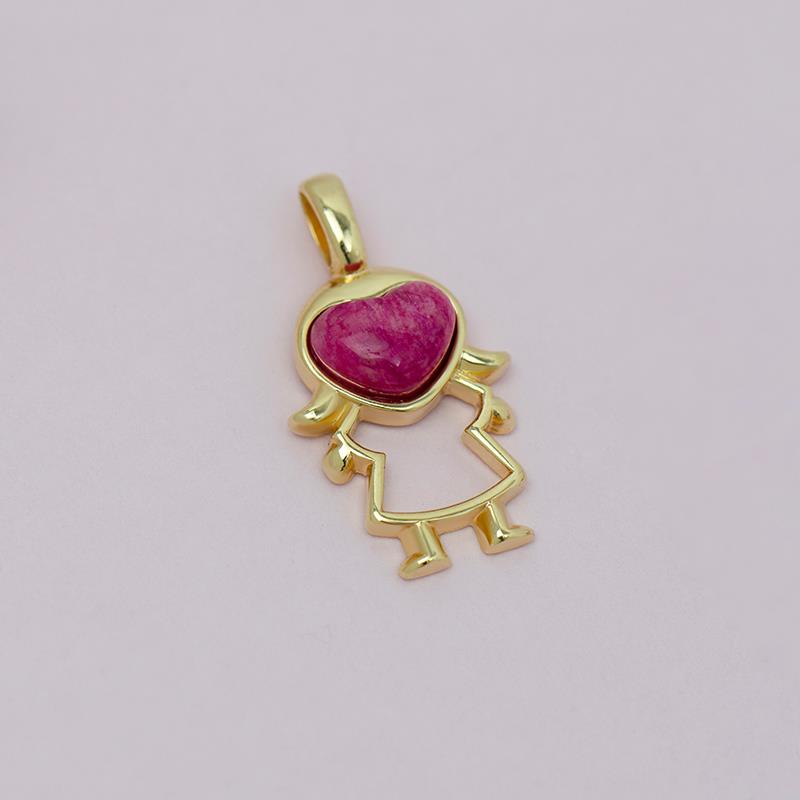 PINGENTE FOLHEADO A OURO