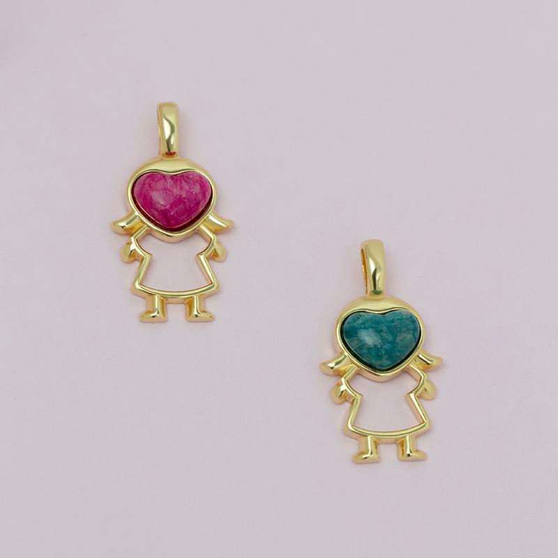 PINGENTE FOLHEADO A OURO