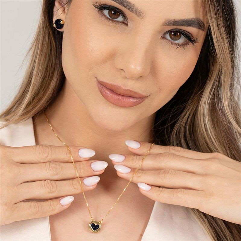 PINGENTE FOLHEADO A OURO