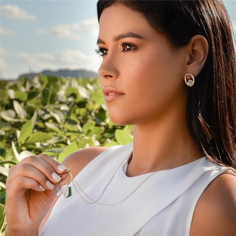 PINGENTE FOLHEADO A OURO - AMOR