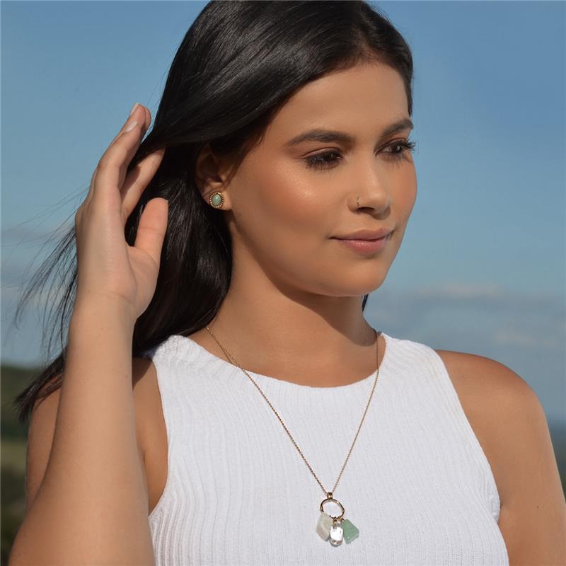 PINGENTE FOLHEADO A OURO - HARMONIA 