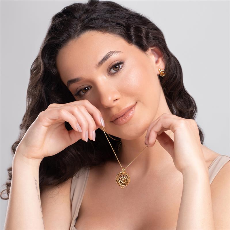 PINGENTE FOLHEADO A OURO SEM CORRENTE