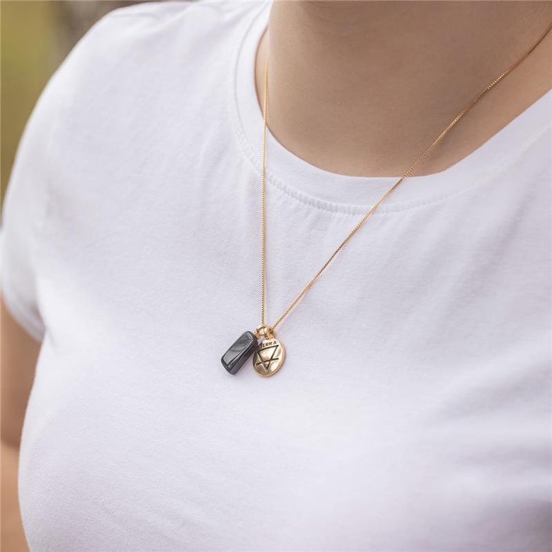 PINGENTE FOLHEADO A OURO