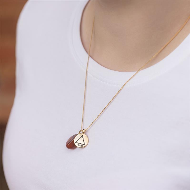 PINGENTE FOLHEADO A OURO