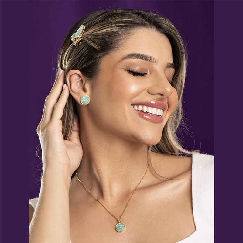 PINGENTE FOLHEADO A OURO