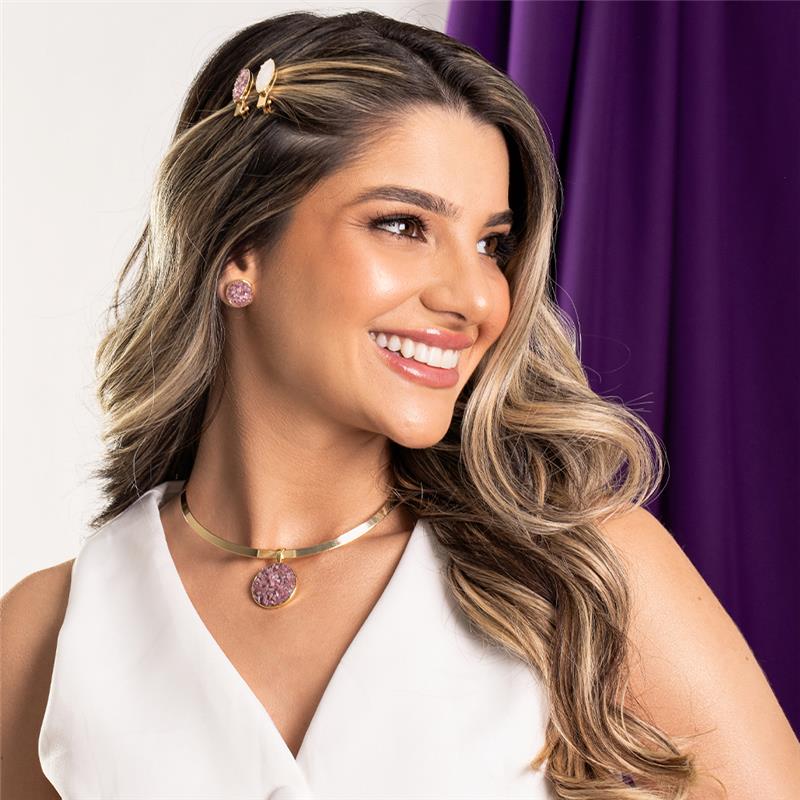 PINGENTE FOLHEADO A OURO