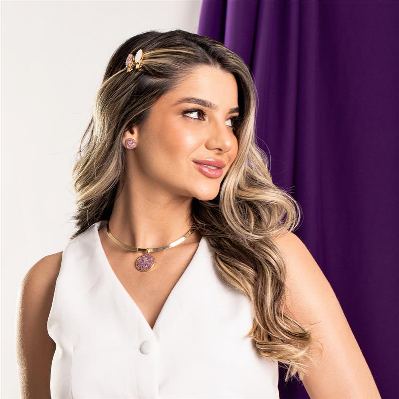 PINGENTE FOLHEADO A OURO