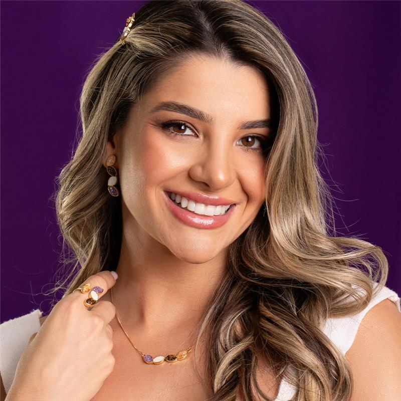 PINGENTE FOLHEADO A OURO