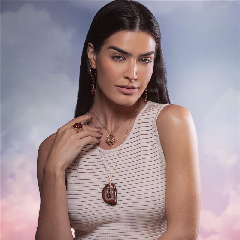 PINGENTE FOLHEADO A OURO