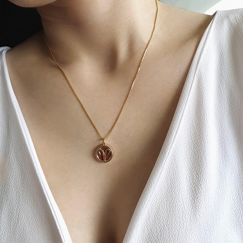 PINGENTE ÁRIES FOLHEADO A OURO 