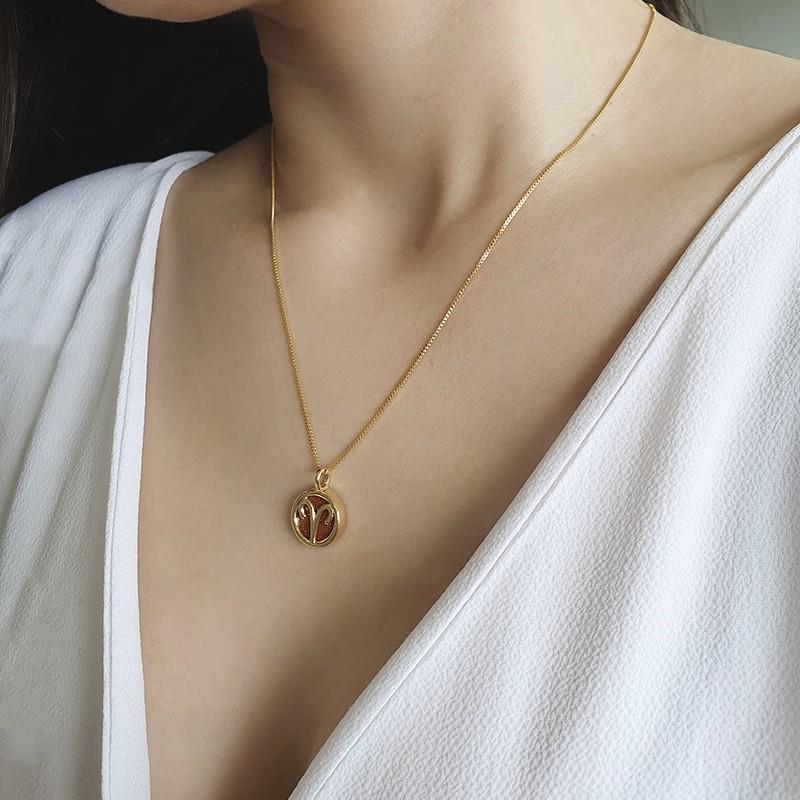 PINGENTE ÁRIES FOLHEADO A OURO 